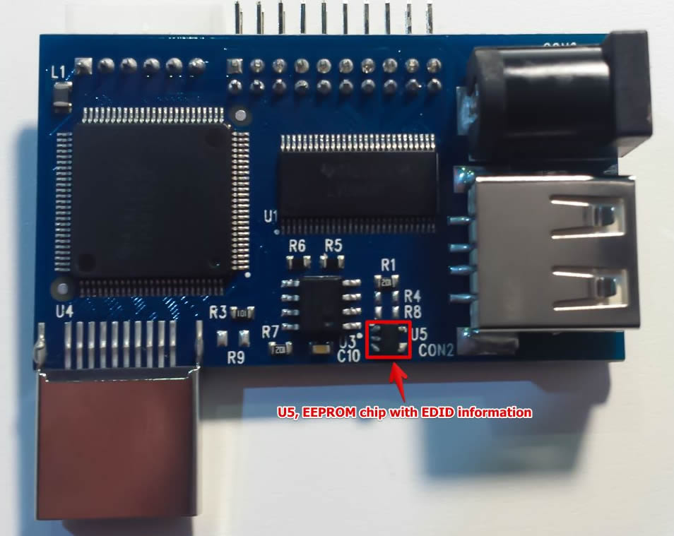 HDMI-LVDS converter, EDID chip